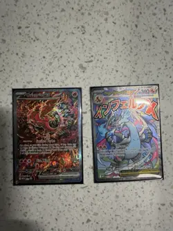Pokemon UPC Mega Charizard x Ex & Oricorio Holo Promo with Sleeeves NM Card Duo - Image 3