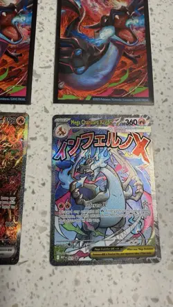 Pokemon UPC Mega Charizard x Ex & Oricorio Holo Promo with Sleeeves NM Card Duo - Image 4