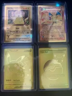 Pokemon Celebrations Full Set of Gold Cards (Charizard 4/102, Pikachu 58/102 ++) - Image 1