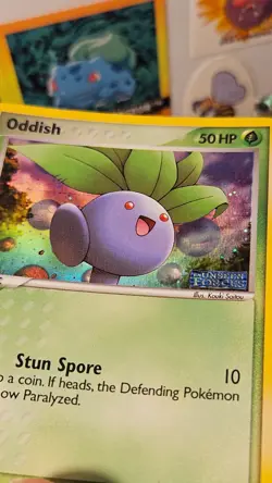 Pokemon Card - Oddish Unseen Forces 64/115 Reverse Holo Stamped - LP - Image 3