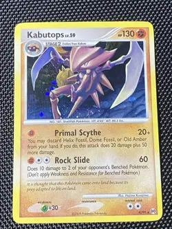 Kabutops 4/99 SWIRL Holo Rare Card Platinum Arceus Pokemon TCG LP/NM - Image 1