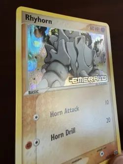 2005 Rhyhorn 62/106 - Emerald Reverse Holo Stamped Pokemon Card - LP - Image 3