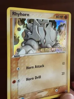 2005 Rhyhorn 62/106 - Emerald Reverse Holo Stamped Pokemon Card - LP - Image 4