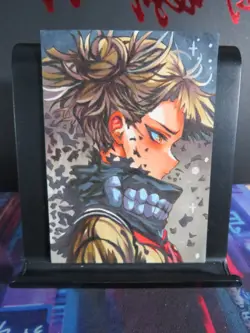 Himiko Toga Hand Drawn 1/1 Sketch Art Card Studio Hero Academia Blacklight MHA - Image 1