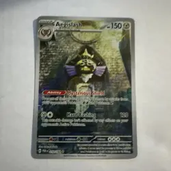 Pokemon TCG Aegislash Paradox Rift 210/182 Holo Illustration Rare Card NM - Image 1