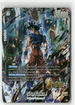 Son Goku FS09-07 Bonus Pack Gold Alt Art Dragon Ball Legends Promo Card - Image 1