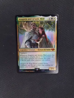 FOIL Aragorn and Arwen, Wed ~ The Lord of the Rings [ NM ] [ Magic MTG ] - Image 1