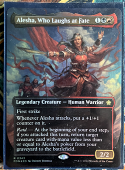 MTG COMMANDER DECK, ALESHA, WHO LAUGHS AT FATE, CUSTOM BUILT, PREVIOUSLY OWNED - Image 1