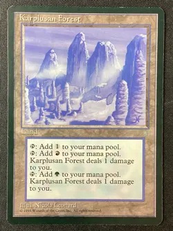 MTG Ice Age #337 Karplusan Forest LP - Image 1