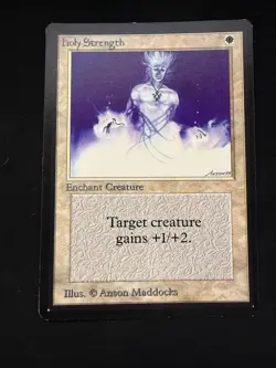 Magic The Gathering: Beta Holy Strength MTG Beta - Image 1