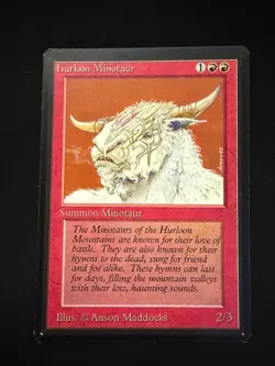 Magic the Gathering: Beta Hurloon Minotaur MTG Beta - Image 1
