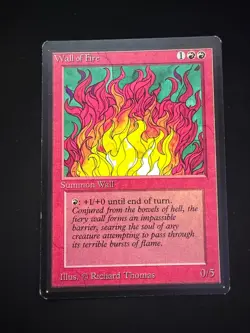 Magic the Gathering: Beta Wall of Fire MTG Beta - Image 1