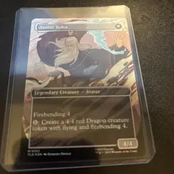 The Legend of Roku FOIL Borderless 357 Avatar TLA MTG Mythic Unplayed Mint M/NM - Image 2