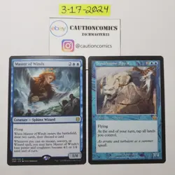 Master of Winds NM 068 Zendikar Rising MTG + Troublesome Spirit Rare (Box12) - Image 1