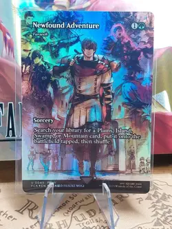 MTG Final Fantasy Through the Ages, Newfound Adventure - Borderless Foil - Image 1