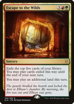 Escape to the Wilds Foil - Throne Of Eldraine MTG-LP - Image 1