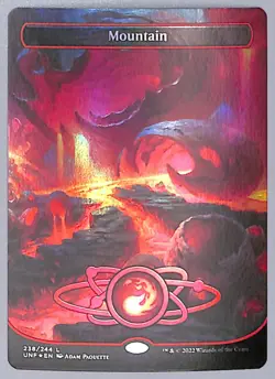 Mountain - Borderless - Foil - 238 - Unfinity (UNF) MTG - Image 1