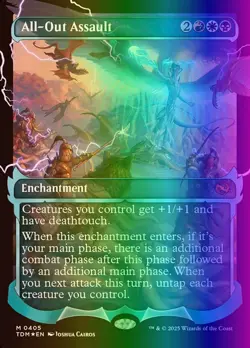 MTG All-Out Assault (405/485) Tarkir Dragonstorm Japanese LP FOIL - Image 1