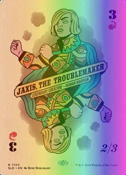MTG Jaxis, the Troublemaker (1703/3004) Secret Lair Drop Series LP FOIL- Rainbow - Image 1