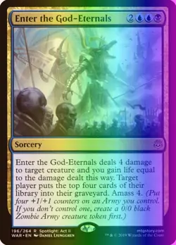 MTG Enter the God-Eternals (196p/175) War of the Spark Promos LP FOIL - Image 1