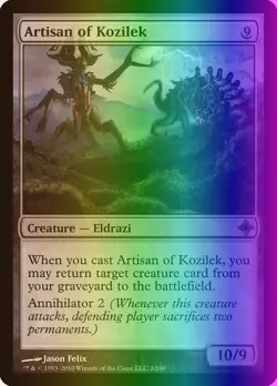 MTG Magic the Gathering Artisan of Kozilek (2/255) Rise of the Eldrazi MP FOIL - Image 1