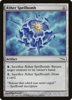 MTG Magic the Gathering Aether Spellbomb (141/306) Mirrodin MP - Image 1