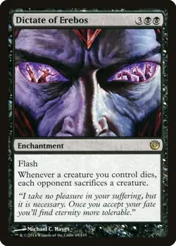 MTG Magic the Gathering Dictate of Erebos (65/171) Journey into Nyx Japanese LP - Image 1