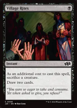 MTG Magic the Gathering Village Rites (508/779) Foundations Jumpstart NM - Image 1