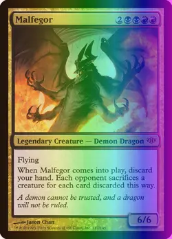 MTG Magic the Gathering Malfegor (117/147) Conflux MP FOIL - Image 1