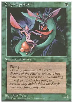 SCRYB SPRITES ~mtg EX-NM 4th Edition Com x4 - Image 1
