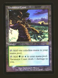 Magic MTG Apocalypse FOIL Yavimaya Coast NEAR MINT NM - Image 1