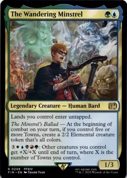 The Wandering Minstrel Final Fantasy Magic MTG NM - Image 1