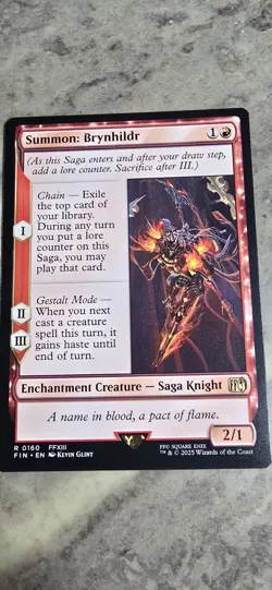 Summon: Brynhildr Final Fantasy Regular Enchantment Rare MTG NM - Image 1