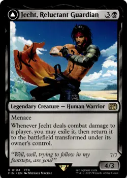 MTG Jecht, Reluctant Guardian Normal NM FINAL FANTASY Magic 104 - Image 1