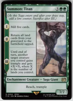 MTG Summon: Titan Normal NM FINAL FANTASY Magic 204 - Image 1
