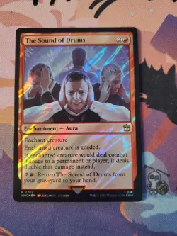 MTG Magic the Gathering The Sound of Drums (702/1448) Doctor Who LP FOIL- Surge - Image 1