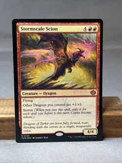 MTG Tarkir Dragonstorm *FOIL* M Stormscale Scion #0123 MINT OR BETTER - Image 2