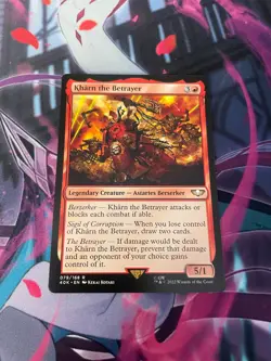 MTG - KHARN THE BETRAYER - RARE - NM - WARHAMMER 40K - Image 1