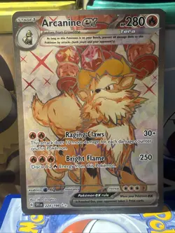 Pokemon TCG Scarlet & Violet Base Set Arcanine ex #224/198 Full Art - Image 1
