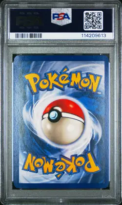 1999 POKEMON FOSSIL #7 HITMONLEE-HOLO PSA 8 - Image 2