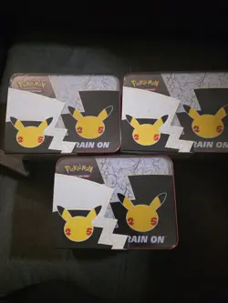 Pokemon 25th Anniversary Celebrations Collector’s Chest Lunch Box Lot Of 3 - Image 4