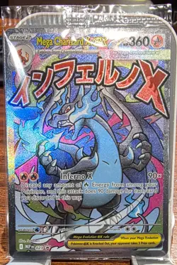 Pokemon: Mega Charizard X EX Promo- Mega Evolutions Promo- #23- Sealed - Image 1