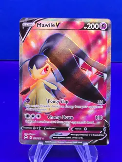 Pokemon Mawile V 178/195 Sword & Shield Silver Tempest Full Art Holo NM/MINT - Image 1