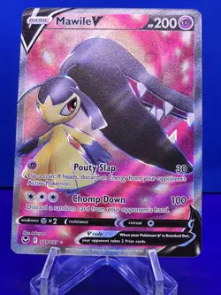 Pokemon Mawile V 178/195 Sword & Shield Silver Tempest Full Art Holo NM/MINT - Image 2