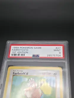 Pokemon Base Set 1st Edition Farfetch'd PSA 9 Mint Wizards Of The Coast - Image 3