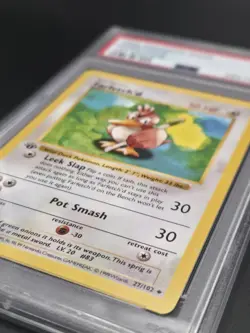 Pokemon Base Set 1st Edition Farfetch'd PSA 9 Mint Wizards Of The Coast - Image 5