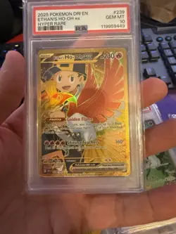 ETHAN'S HO-OH EX HYPER RARE POKEMON DRI-DESTINED 239 PSA 10 - Image 1