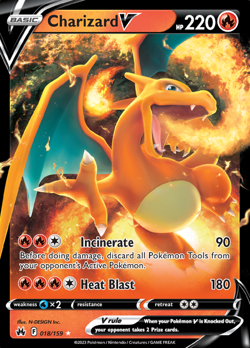 Charizard V (18/159) Ultra Rare | Pokemon TCG SWSH Crown Zenith | Near Mint - Image 1