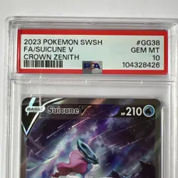 2023 Pokemon Sword and Shield Crown Zenith #GG38 FA/Suicune v PSA10 - Image 2