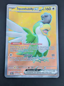 Squawkabilly ex Ultra Rare Full Art- Pokemon TCG - Paldea Evolved 247/193 - MINT - Image 1